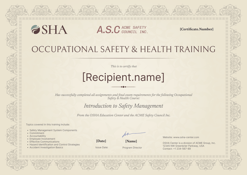 Free OSHA Certificate Templates - Edit with Certifier #1 on G2