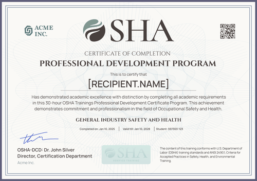 Free OSHA Certificate Templates - Edit with Certifier #1 on G2