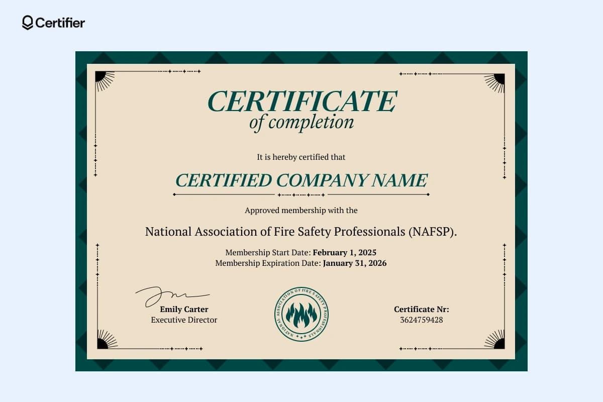 15 Free Fire Safety Certificate Templates (+ Guide)