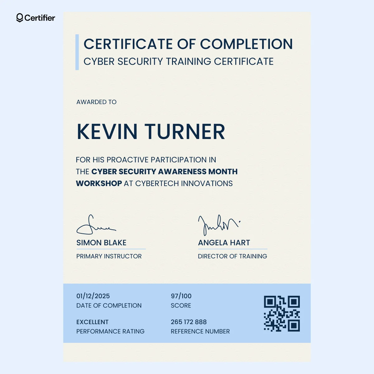 15 Free Security Training Certificate Templates