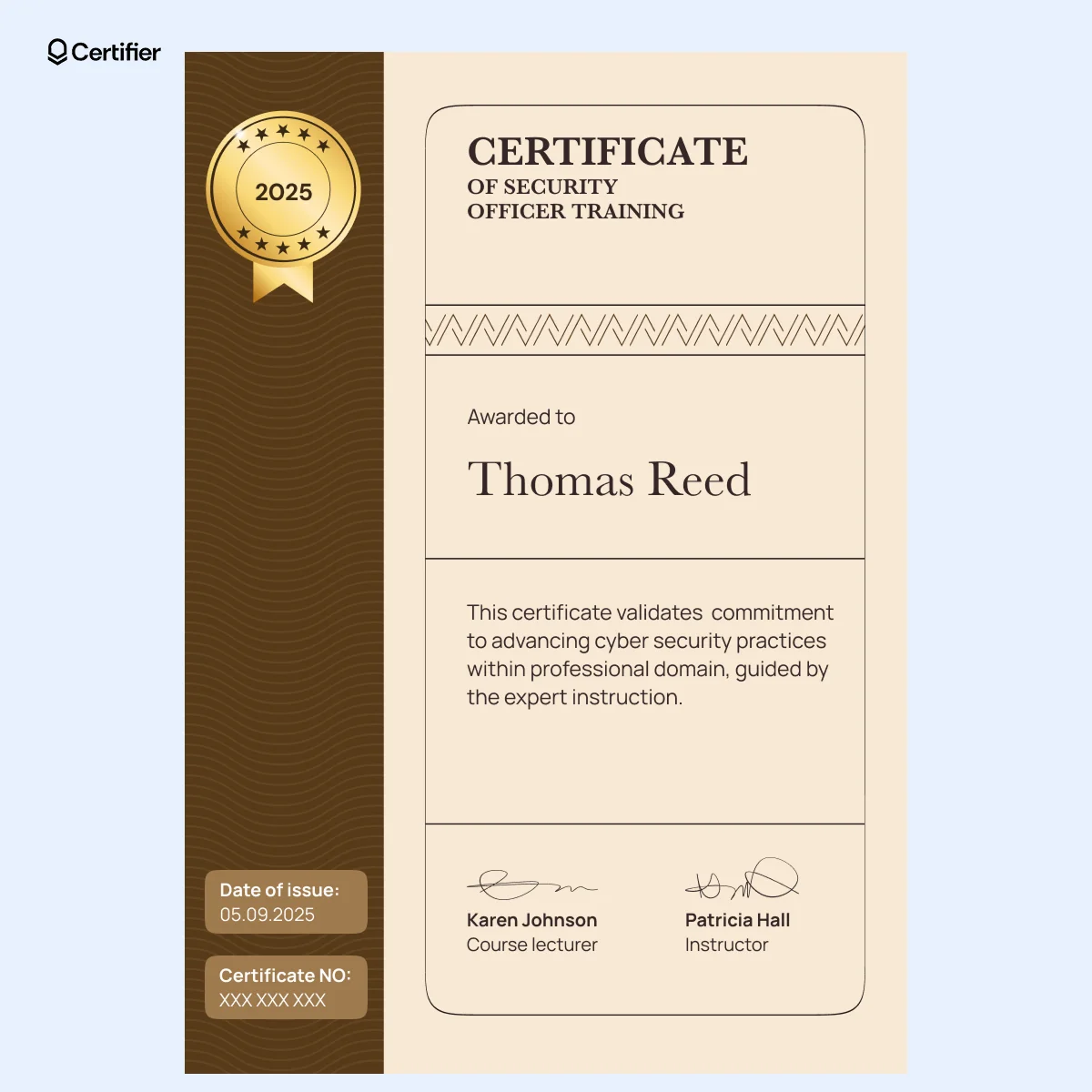 15 Free Security Training Certificate Templates