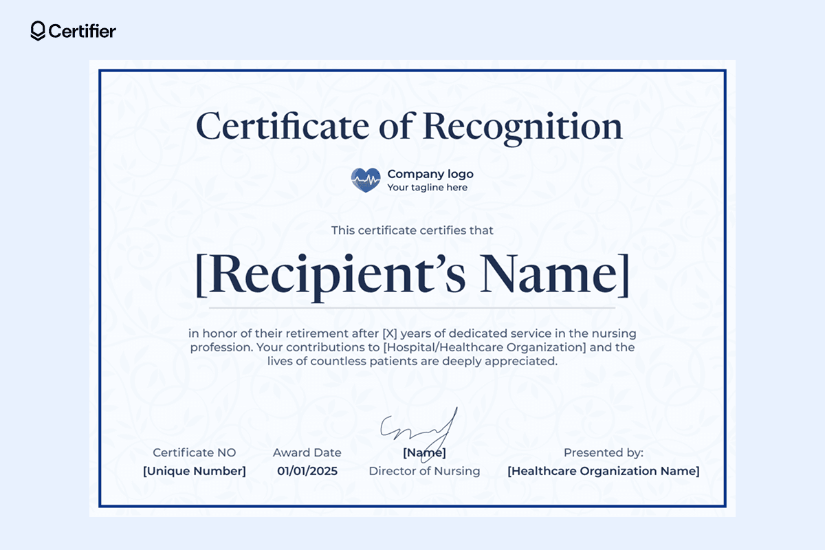15 Free Printable Nursing Certificate Templates