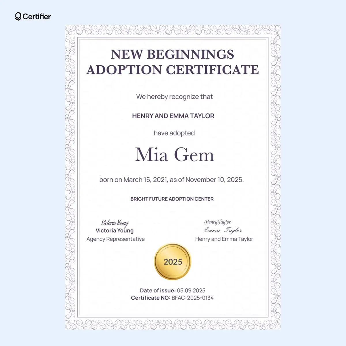 Adoption Files Adoption Papers Hamster Adoption Certificate 30pk 4x6 Postcard Paper