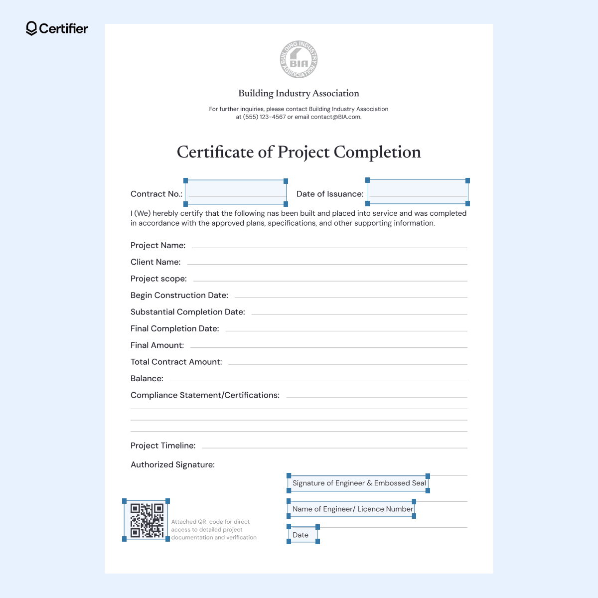 15 Construction Completion Certificate Templates 15 Construction Completion Certificate Templates