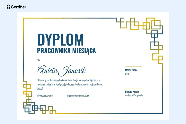 Darmowe dyplomy do edycji Word: 48 szablonów dyplomów