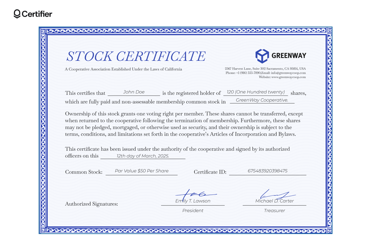 Stock Image License Example Free Stock Certificate Templates to Edit