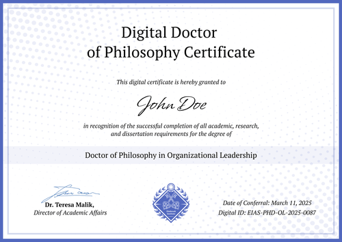 Image 8 for Doctorate Certificate Template