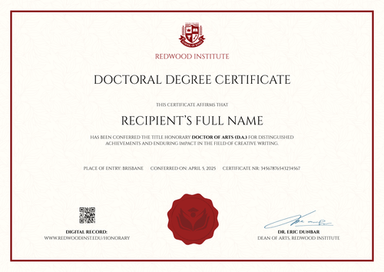 PHD Certificate Template – Editable Doctorate Degree Certificates Online