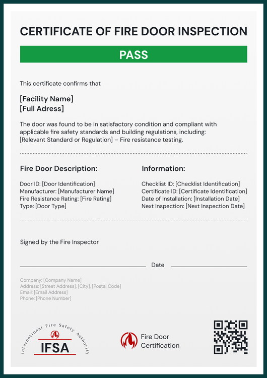 Fire Door Certificate Templates Free To Edit Send Online fire-door-certificate-templates-free-to-edit-send-online