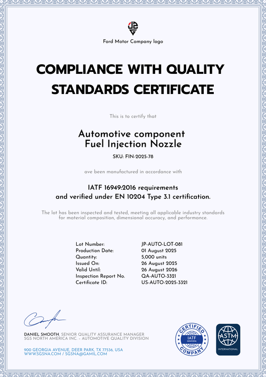 Certificate of Quality Templates Free, Editable & AuditReady